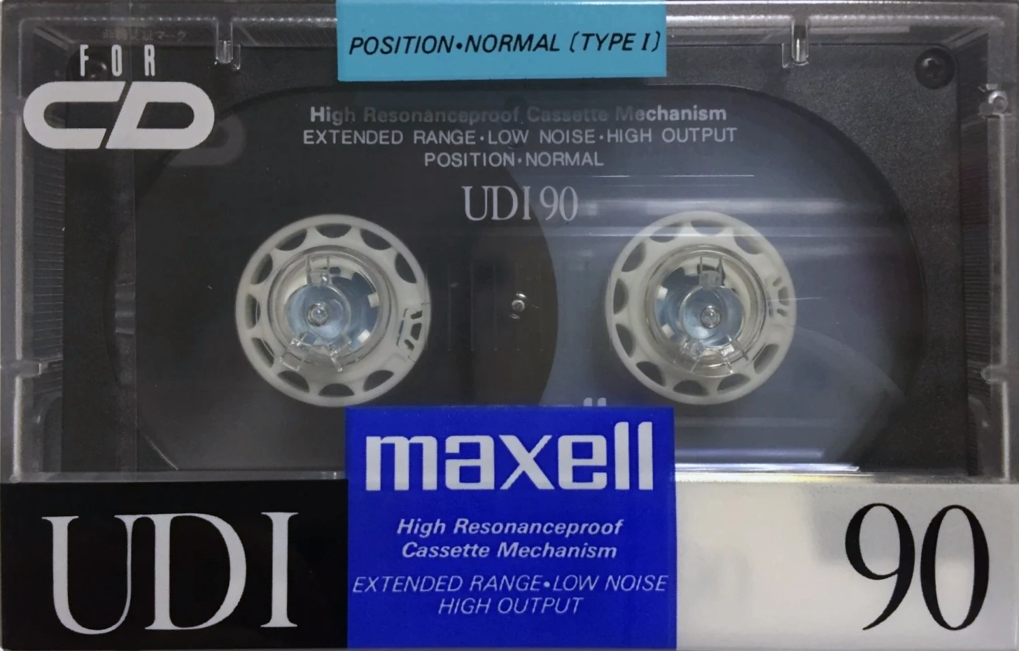 Compact Cassette Maxell UDI / UD1 90 Type I Normal 1989 Japan
