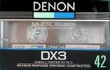 Compact Cassette Denon DX3 42 Type I Normal 1984 Japan