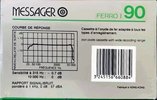 Compact Cassette Messager 90 "Ferro I" Type I Normal 1990 France