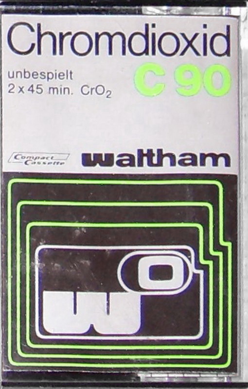 Compact Cassette Waltham 90 Type II Chrome 1978 Germany