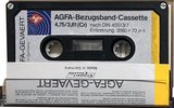 Compact Cassette AGFA Super Ferro Dynamic "Bezugsband" Test Cassette 1972 Germany
