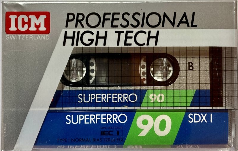 Compact Cassette ICM SDX I 90 Type I Normal 1987 Europe