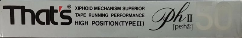 Compact Cassette Thats PH-II 50 Type II Chrome 1989 Japan