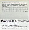 Compact Cassette Currys "CHC" Cleaning Cassette 1978 UK