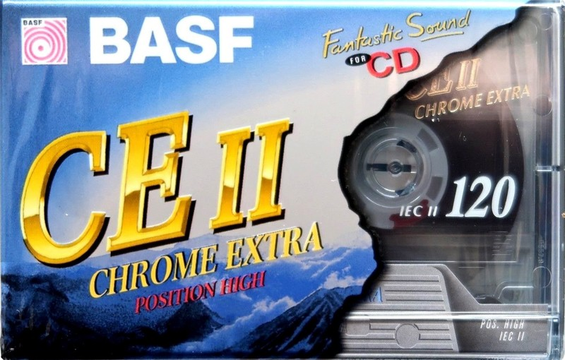 Compact Cassette BASF CE II Chrome Extra 120 Type II Chrome 1995 Europe