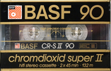 Compact Cassette BASF Chromdioxid Super II 90 "CR-S II" Type II Chrome 1985 Europe