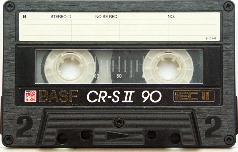 Compact Cassette BASF Chromdioxid Super II 90 "CR-S II" Type II Chrome 1985 Europe