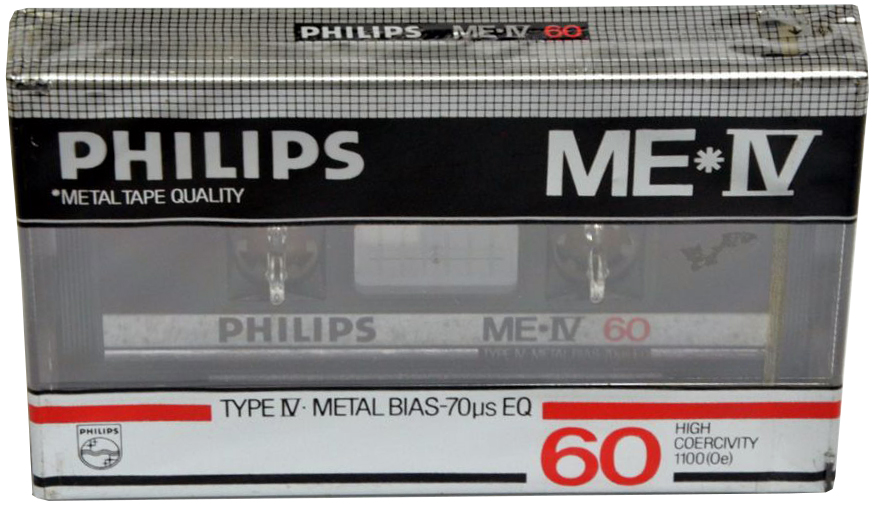 Compact Cassette Philips Metal 60 "Me-IV" Type IV Metal 1984 Europe