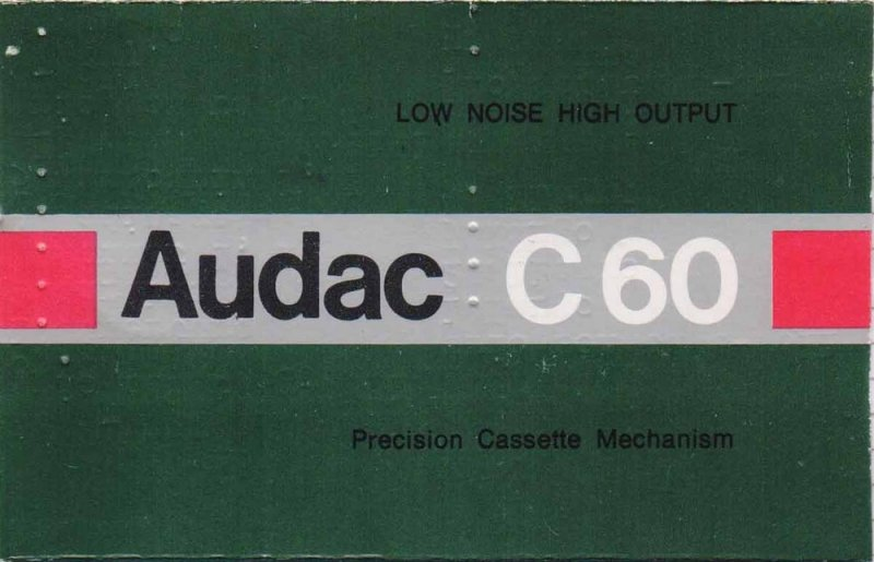 Compact Cassette Audac 60 Type I Normal Yugoslavia