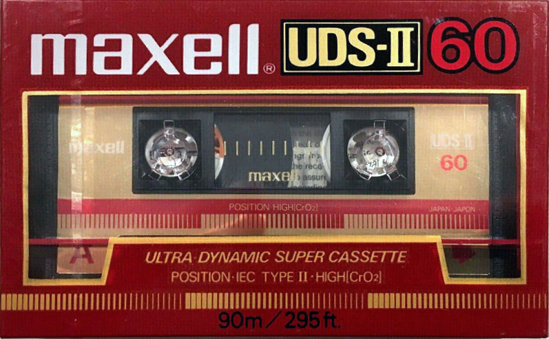 Compact Cassette Maxell UDS 60 "UDS-II" Type II Chrome 1985 USA