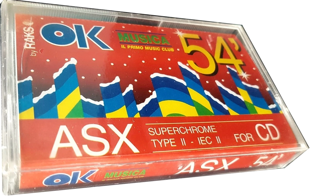 Compact Cassette OK MUSICA ASX 54 "IL PRIMO MUSIC CLUB" Type II Chrome Europe