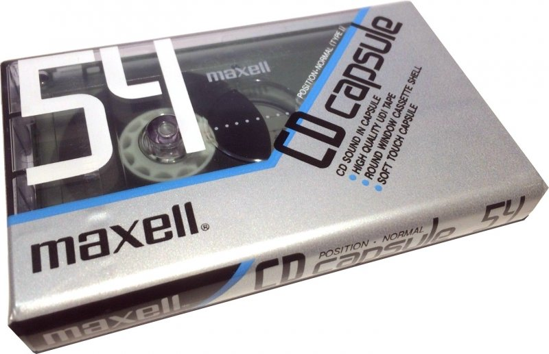 Compact Cassette Maxell CD Capsule 54 Type I Normal 1990 Europe