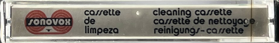 Compact Cassette Sonovox Cleaning Cassette 1980 Portugal