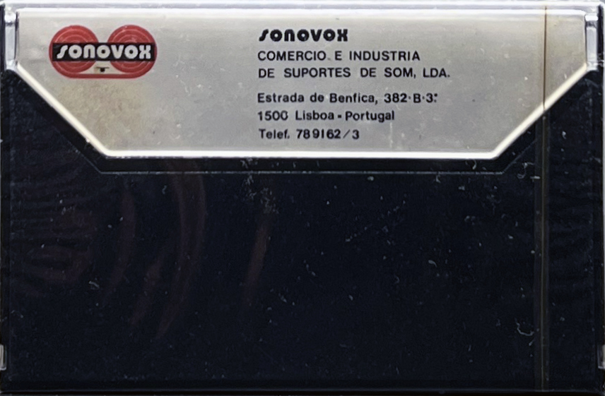Compact Cassette Sonovox Cleaning Cassette 1980 Portugal