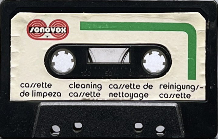 Compact Cassette Sonovox Cleaning Cassette 1980 Portugal