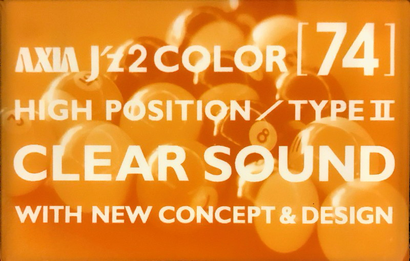 Compact Cassette AXIA J`z 2 Color 74 "JZ2J 74" Type II Chrome 2001 Japan