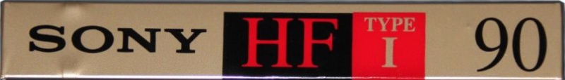 Compact Cassette Sony HF 90 Type I Normal 1992 North America