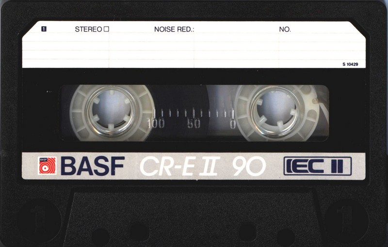 Compact Cassette BASF Chromdioxid Extra II 90 "CR-E II" Type II Chrome 1985 USA