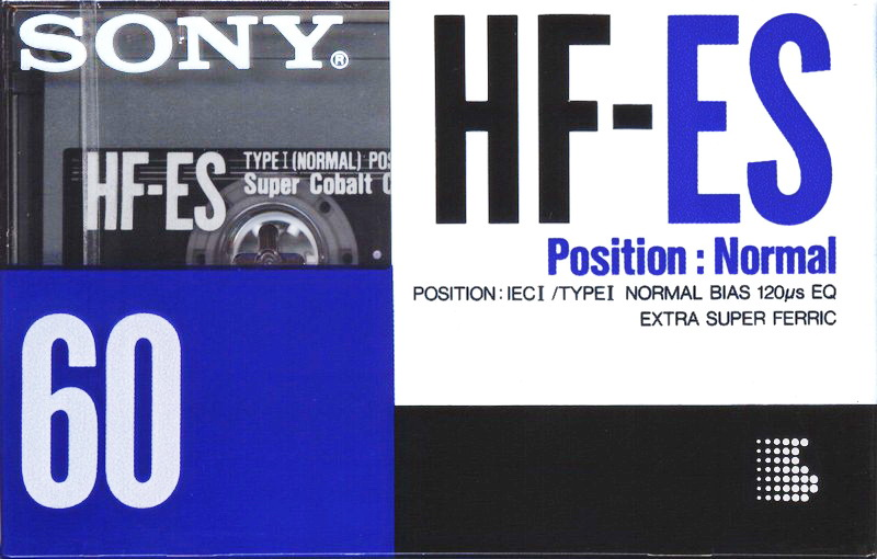 Compact Cassette Sony HF-ES 60 "HF-ES 60C" Type I Normal 1990 Europe