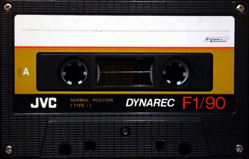 Compact Cassette JVC Dynarec F1 90 Type I Normal 1983 Europe