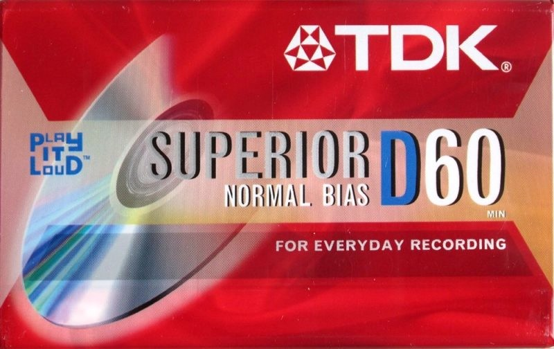 Compact Cassette TDK D 60 "Superior D" Type I Normal 2003 North America