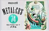 Compact Cassette Maxell Metal CD's 74 "MCDS-74J" Type IV Metal 1995 Japan