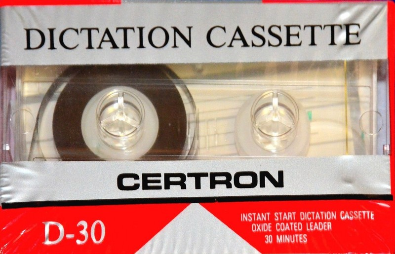Compact Cassette Certron 30 Dictating Cassette Japan