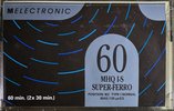Compact Cassette Melectronic MHQ I-S 60 Type I Normal 1993 Switzerland