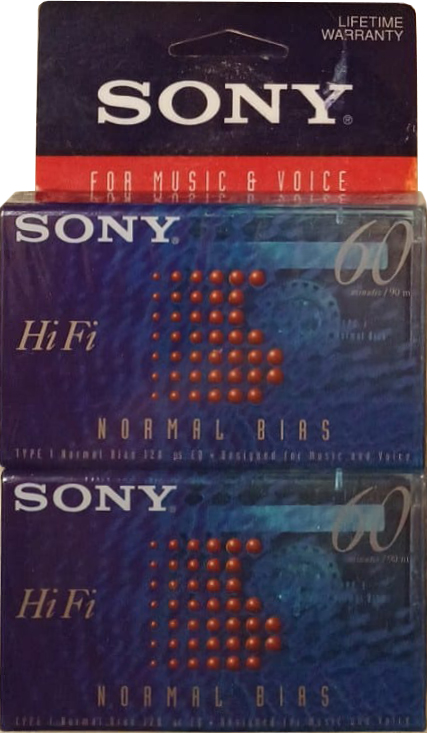 Blister Sony Hi Fi 60 Type I Normal 1996 Canada, USA