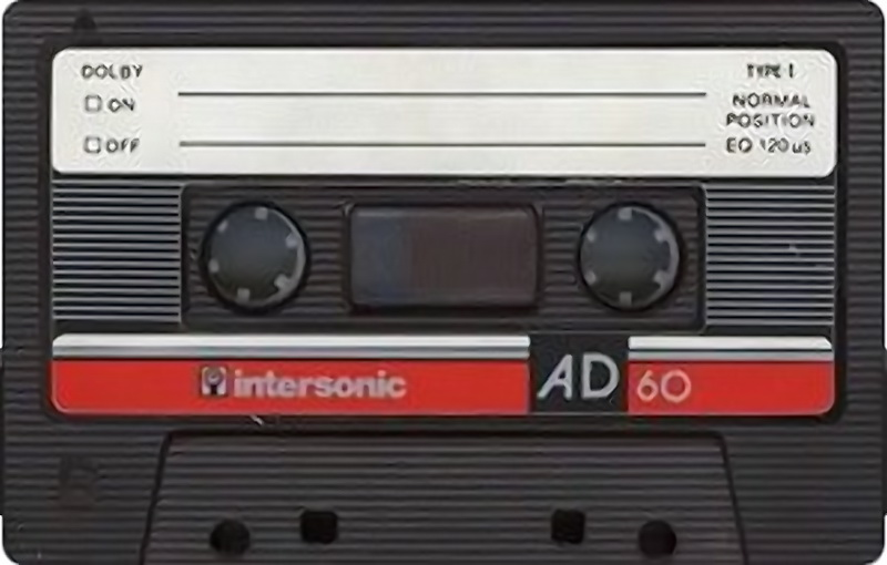 Compact Cassette: Unknown Intersonic -  60