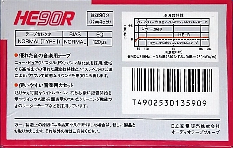 Compact Cassette: Maxell / Hitachi Hitachi - HE 90