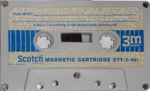Compact Cassette Scotch 271 60 Type I Normal 1968 USA