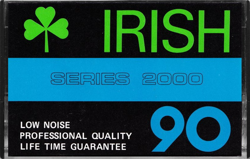 Compact Cassette Irish Series 2000 90 Type I Normal 1982 Hong Kong