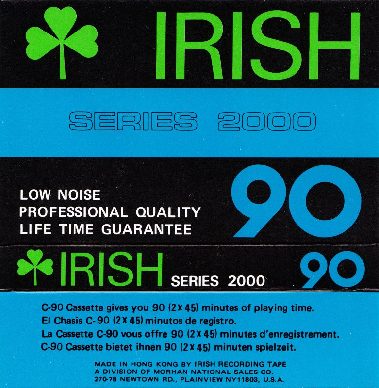 Compact Cassette:  Irish - Series 2000 90