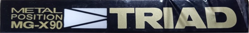 Compact Cassette Triad MG-X 90 Type IV Metal 1986 North America