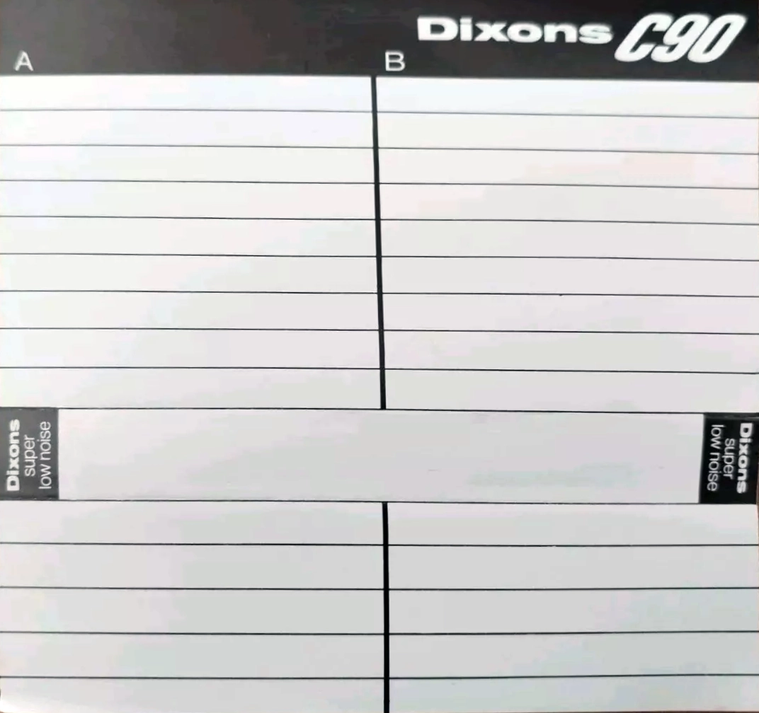 Compact Cassette Dixons 90 Type I Normal UK