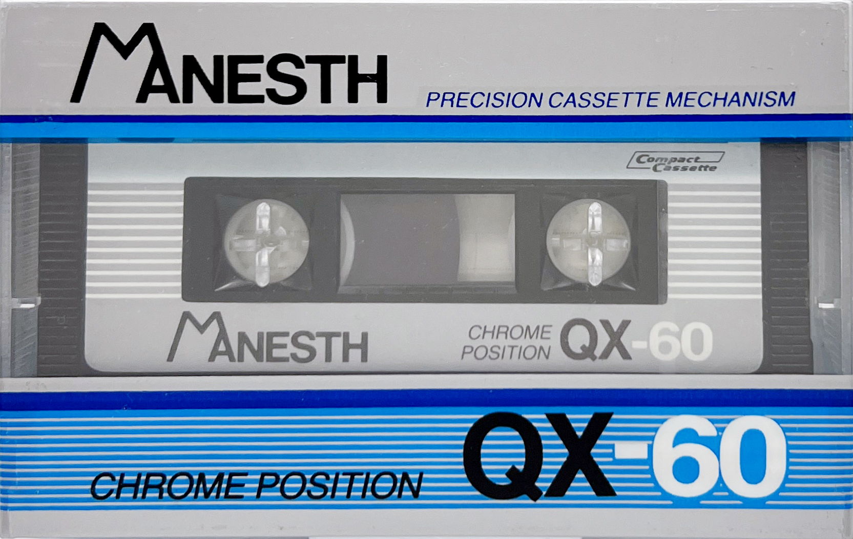 Compact Cassette Manesth QX 60 Type II Chrome 1989 France