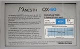 Compact Cassette Manesth QX 60 Type II Chrome 1989 France