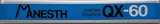 Compact Cassette Manesth QX 60 Type II Chrome 1989 France