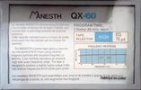 Compact Cassette Manesth QX 60 Type II Chrome France