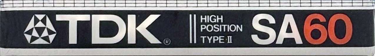 Compact Cassette TDK SA 60 Type II Chrome 1983 Europe