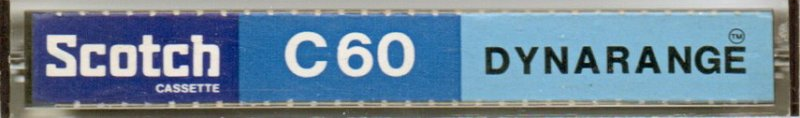 Compact Cassette Scotch Dynarange 60 Type I Normal 1975 Europe