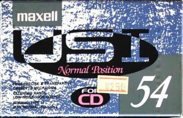 Compact Cassette Maxell US 54 "USI 54" Type I Normal 1990 Japan