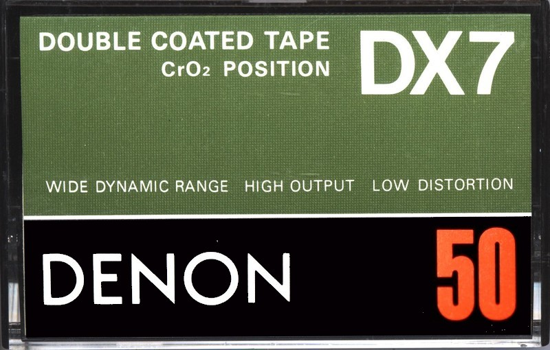 Compact Cassette Denon DX7 50 Type II Chrome 1978 Japan