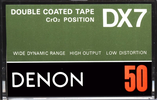 Compact Cassette Denon DX7 50 Type II Chrome 1978 Japan