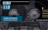 Compact Cassette Memorex HBS II 110 Type II Chrome 1993 North America