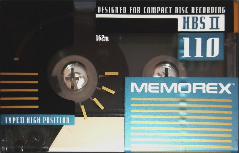 Compact Cassette Memorex HBS II 110 Type II Chrome 1993 Canada, USA