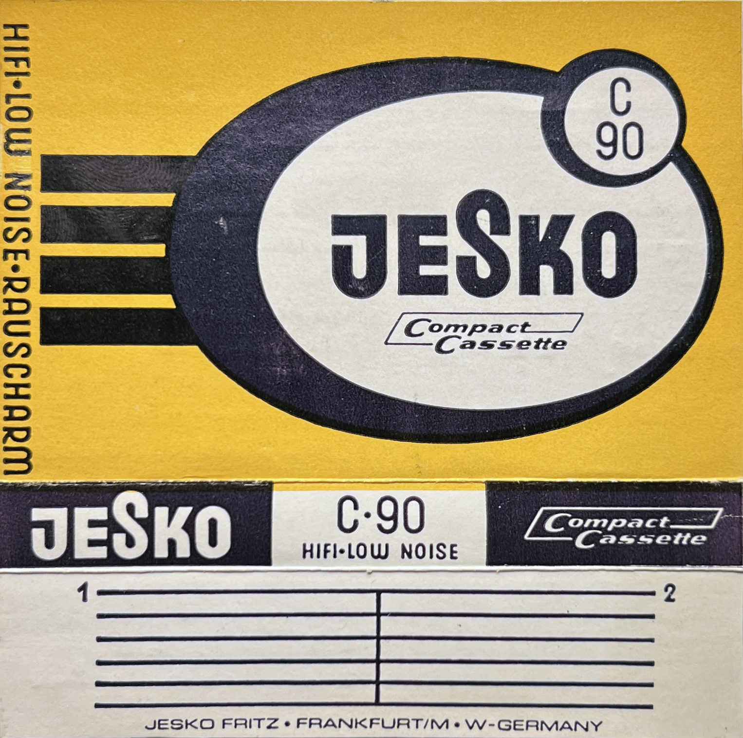 Compact Cassette Jesko 90 "Jesko Fritz" Type I Normal 1976 Germany