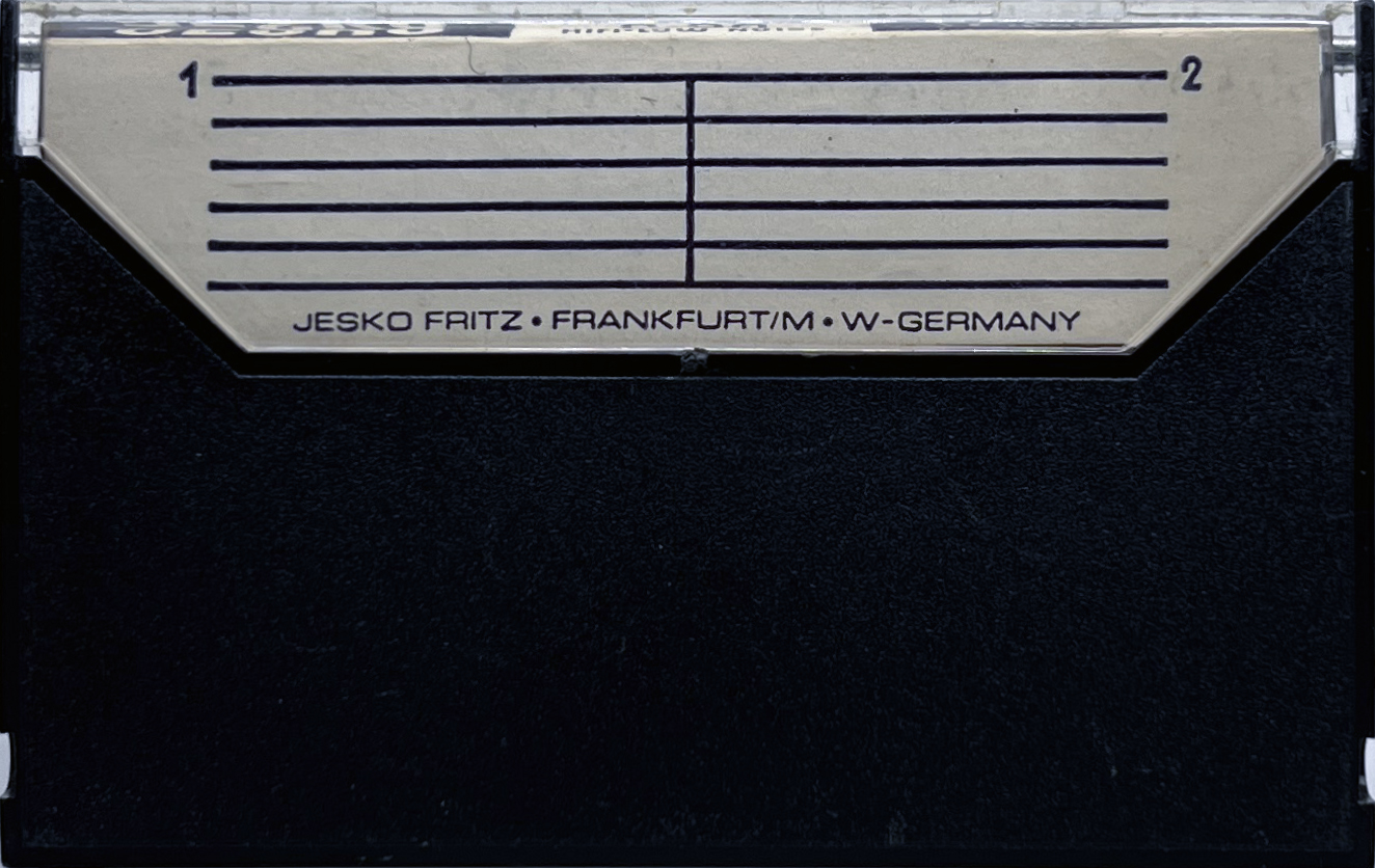 Compact Cassette Jesko 90 "Jesko Fritz" Type I Normal 1976 Germany