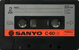 Compact Cassette Sanyo CR 60 Type II Chrome 1978 Europe